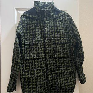 Adidas + Ivy Park Houndstooth Cotton Twill Track Jacket Men's Small